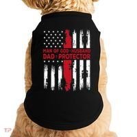 Jesus God Religious Man Of God Husband Dad Protector Doggie Tank thumb 0