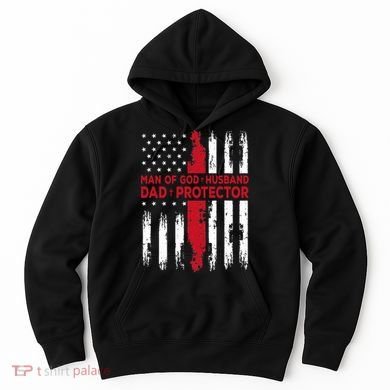 Jesus God Religious Man Of God Husband Dad Protector Hoodie