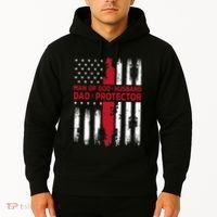 Jesus God Religious Man Of God Husband Dad Protector Hoodie thumb 2