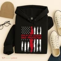Jesus God Religious Man Of God Husband Dad Protector Hoodie thumb 4