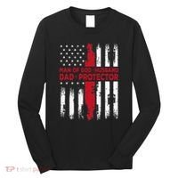 Jesus God Religious Man Of God Husband Dad Protector Long Sleeve Shirt thumb 0