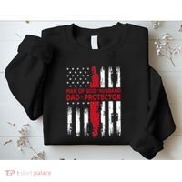 Jesus God Religious Man Of God Husband Dad Protector Sweatshirt thumb 2