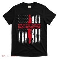 Jesus God Religious Man Of God Husband Dad Protector T-Shirt thumb 0
