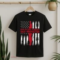Jesus God Religious Man Of God Husband Dad Protector T-Shirt thumb 2