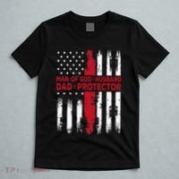 Jesus God Religious Man Of God Husband Dad Protector T-Shirt thumb 5