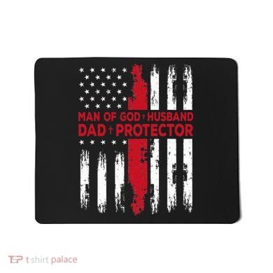 Jesus God Religious Man Of God Husband Dad Protector Mousepad