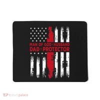 Jesus God Religious Man Of God Husband Dad Protector Mousepad thumb 0