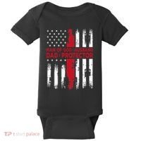 Jesus God Religious Man Of God Husband Dad Protector Baby Bodysuit thumb 0