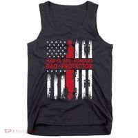 Jesus God Religious Man Of God Husband Dad Protector Tank Top thumb 0