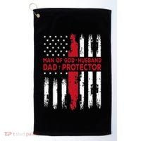 Jesus God Religious Man Of God Husband Dad Protector Golf Towel thumb 0