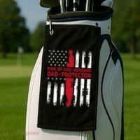 Jesus God Religious Man Of God Husband Dad Protector Golf Towel thumb 2