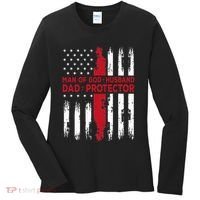 Jesus God Religious Man Of God Husband Dad Protector Women's Long Sleeve Shirt thumb 0