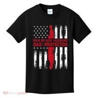 Jesus God Religious Man Of God Husband Dad Protector Kids T-Shirt thumb 0