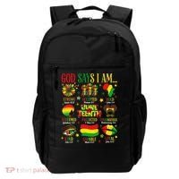 Juneteenth God Says I Am Black Freedom 1865 Christian Backpack thumb 0