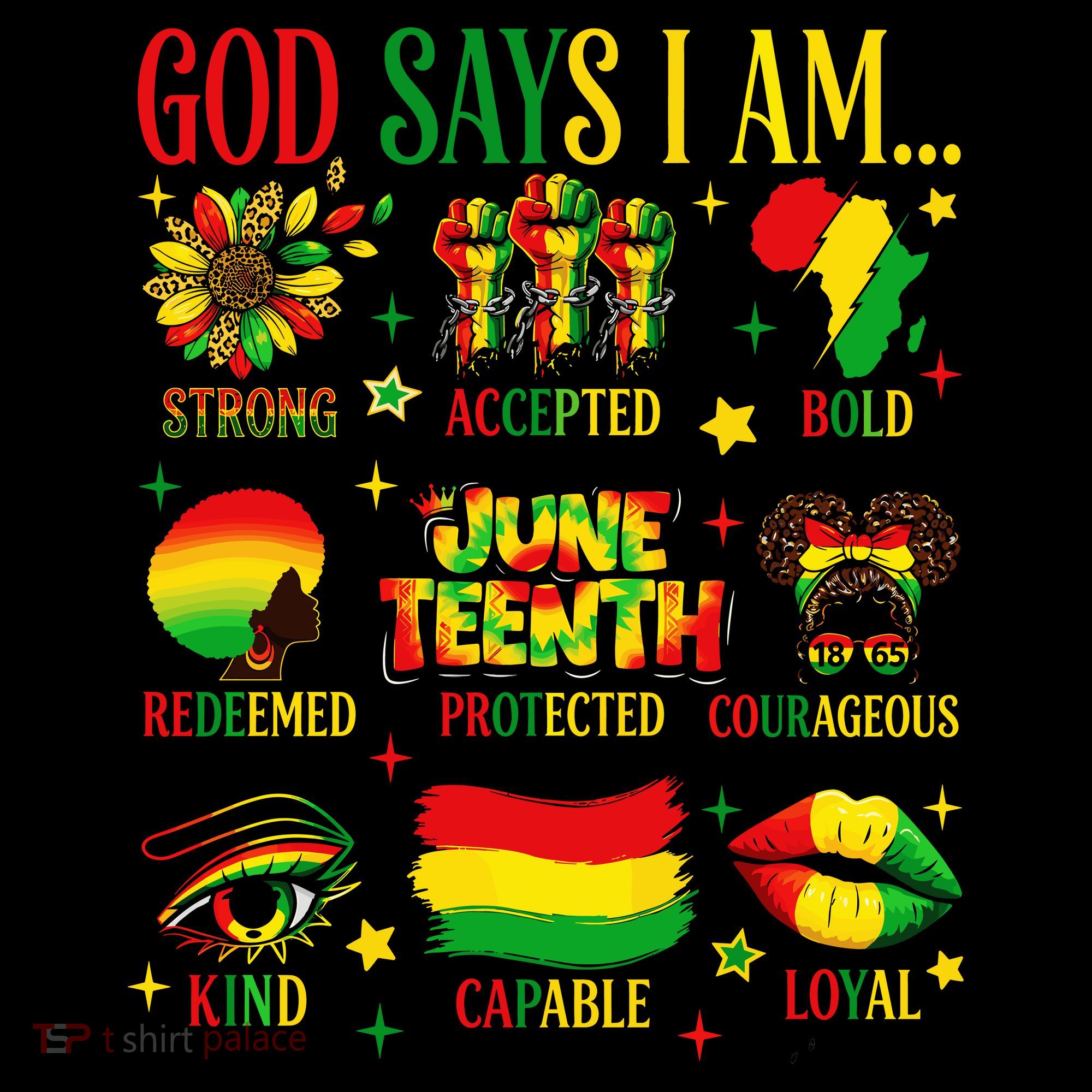 Juneteenth God Says I Am Black Freedom 1865 Christian Coffee Mug
