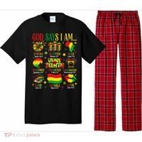 Juneteenth God Says I Am Black Freedom 1865 Christian Pajama Set thumb 0