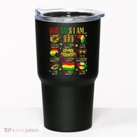 Juneteenth God Says I Am Black Freedom 1865 Christian Tumbler thumb 0