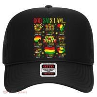 Juneteenth God Says I Am Black Freedom 1865 Christian Hat thumb 0