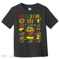 Juneteenth God Says I Am Black Freedom 1865 Christian Toddler T-Shirt thumb 0