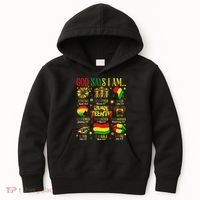 Juneteenth God Says I Am Black Freedom 1865 Christian Kids Hoodie thumb 0