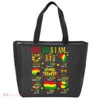 Juneteenth God Says I Am Black Freedom 1865 Christian Tote Bag thumb 0