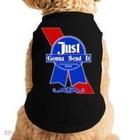 Just Gonna Send It Nother Day Nother Beer Blue Ribbon Doggie Tank thumb 0