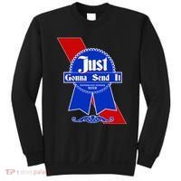 Just Gonna Send It Nother Day Nother Beer Blue Ribbon Sweatshirt thumb 0