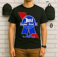 Just Gonna Send It Nother Day Nother Beer Blue Ribbon T-Shirt thumb 6