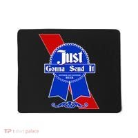 Just Gonna Send It Nother Day Nother Beer Blue Ribbon Mousepad thumb 0
