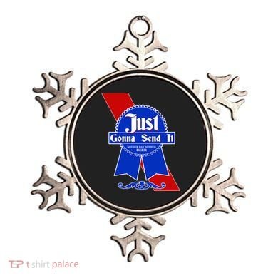 Just Gonna Send It Nother Day Nother Beer Blue Ribbon Ornament