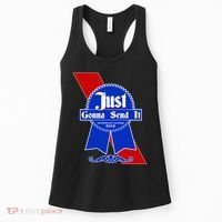 Just Gonna Send It Nother Day Nother Beer Blue Ribbon Women's Tank Top thumb 0