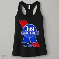 Just Gonna Send It Nother Day Nother Beer Blue Ribbon Women's Tank Top thumb 3