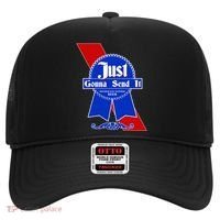 Just Gonna Send It Nother Day Nother Beer Blue Ribbon Hat thumb 0