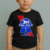 Just Gonna Send It Nother Day Nother Beer Blue Ribbon Toddler T-Shirt thumb 2