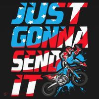 Just Gonna Send It Dirt Bike Mx Biker Rider Motocross Mousepad thumb 1