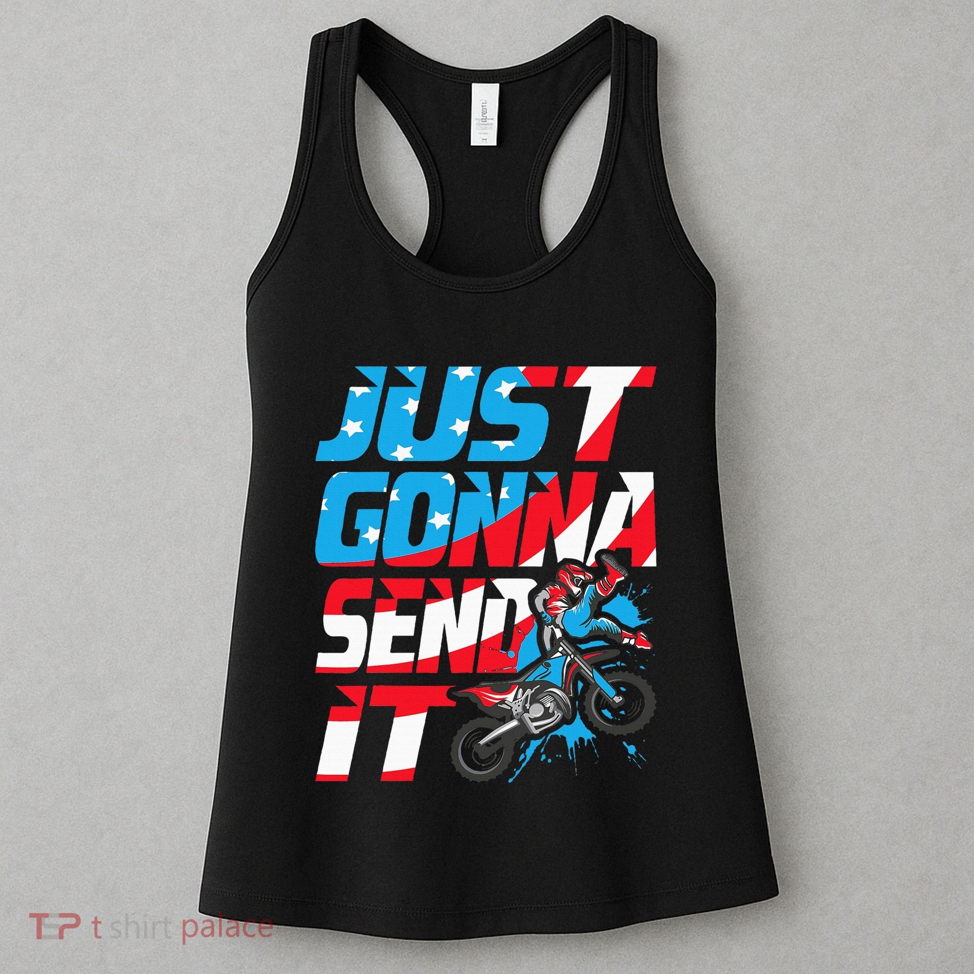 Just Gonna Send It Dirt Bike Mx Biker Rider Motocross Women's Tank Top