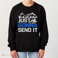 Just Gonna Send It retro Snowmobiling Motor Sled Riders Women's Sweatshirt thumb 0
