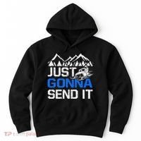 Just Gonna Send It retro Snowmobiling Motor Sled Riders Hoodie thumb 0