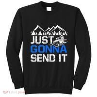 Just Gonna Send It retro Snowmobiling Motor Sled Riders Sweatshirt thumb 0