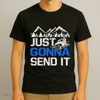 Just Gonna Send It retro Snowmobiling Motor Sled Riders T-Shirt thumb 3