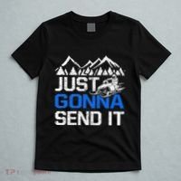 Just Gonna Send It retro Snowmobiling Motor Sled Riders T-Shirt thumb 5