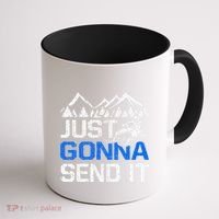 Just Gonna Send It retro Snowmobiling Motor Sled Riders Coffee Mug thumb 1