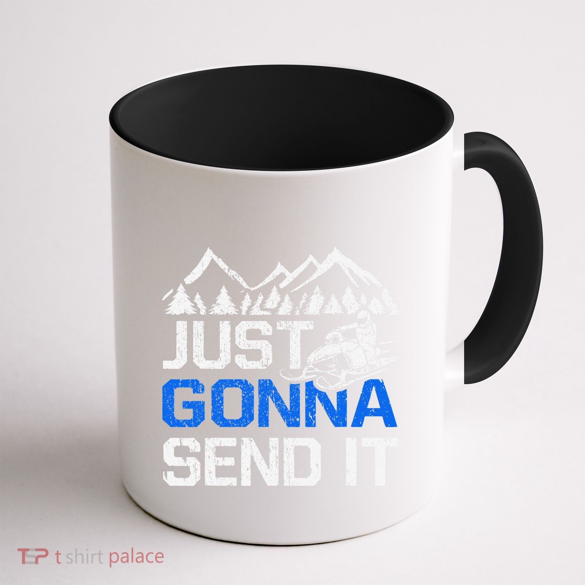 Just Gonna Send It retro Snowmobiling Motor Sled Riders Coffee Mug