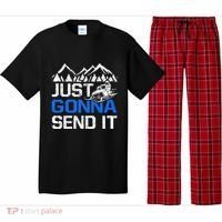 Just Gonna Send It retro Snowmobiling Motor Sled Riders Pajama Set thumb 0