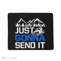 Just Gonna Send It retro Snowmobiling Motor Sled Riders Mousepad thumb 0