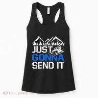 Just Gonna Send It retro Snowmobiling Motor Sled Riders Women's Tank Top thumb 0