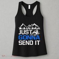 Just Gonna Send It retro Snowmobiling Motor Sled Riders Women's Tank Top thumb 3