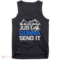Just Gonna Send It retro Snowmobiling Motor Sled Riders Tank Top thumb 0