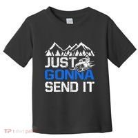 Just Gonna Send It retro Snowmobiling Motor Sled Riders Toddler T-Shirt thumb 0