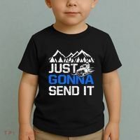 Just Gonna Send It retro Snowmobiling Motor Sled Riders Toddler T-Shirt thumb 2